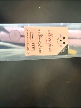 Pink Mini Hair Straightener with Cute Packaging